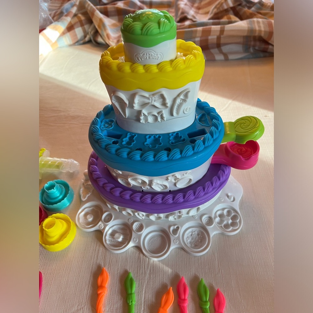 Kid’s Toy Play Doh Sets Cake Decorating, Dentist, Fire House Toddler Bundle Set